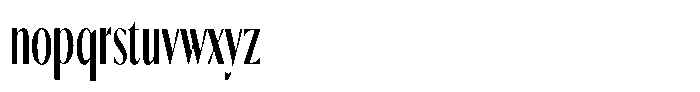 Calvion Sans Calvion Extra Bold Ultra Condensed Font LOWERCASE