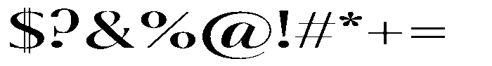 Calvion Sans Calvion Extra Expanded Font OTHER CHARS