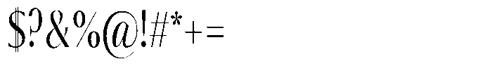 Calvion Sans Calvion Extra Light Condensed Font OTHER CHARS