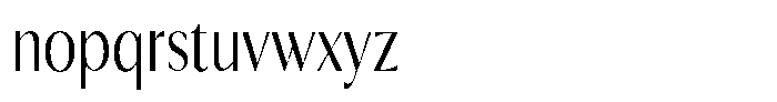 Calvion Sans Calvion Extra Light Condensed Font LOWERCASE