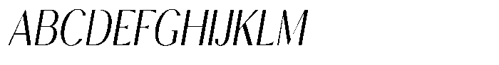 Calvion Sans Calvion Extra Light Slanted Condensed Font UPPERCASE