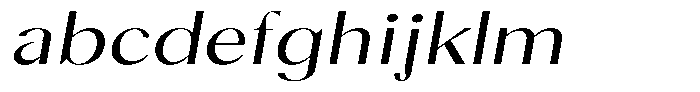 Calvion Sans Calvion Extra Light Slanted Expanded FONT