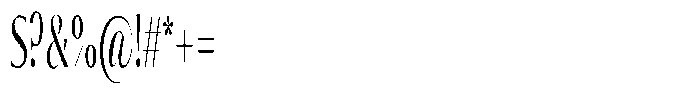 Calvion Sans Calvion Extra Light Ultra Condensed Font OTHER CHARS