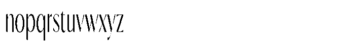 Calvion Sans Calvion Extra Light Ultra Condensed Font LOWERCASE