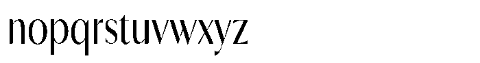 Calvion Sans Calvion Light Condensed Font LOWERCASE