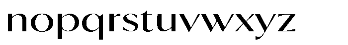 Calvion Sans Calvion Light Expanded Font LOWERCASE