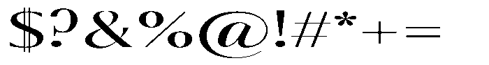 Calvion Sans Calvion Light Extra Expanded Font OTHER CHARS