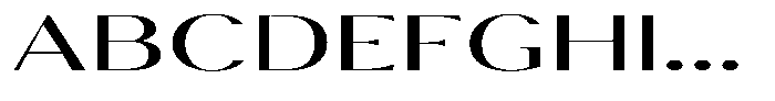 Calvion Sans Calvion Light Extra Expanded Font UPPERCASE