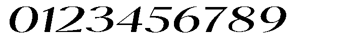 Calvion Sans Calvion Light Slanted Extra Expanded Font OTHER CHARS