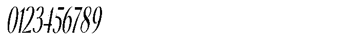 Calvion Sans Calvion Light Slanted Ultra Condensed Font OTHER CHARS