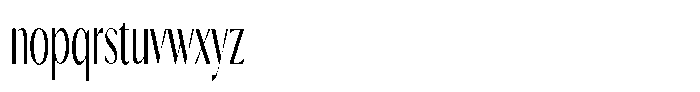 Calvion Sans Calvion Light Ultra Condensed Font LOWERCASE