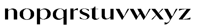 Calvion Sans Calvion Medium Expanded Font LOWERCASE