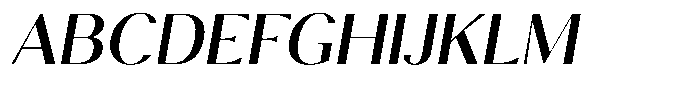 Calvion Sans Calvion Medium Slanted Font UPPERCASE