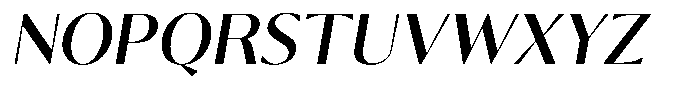 Calvion Sans Calvion Medium Slanted Font UPPERCASE