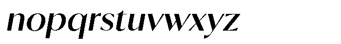 Calvion Sans Calvion Medium Slanted Font LOWERCASE