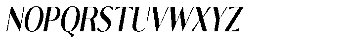 Calvion Sans Calvion Semi Bold Slanted Condensed Font UPPERCASE