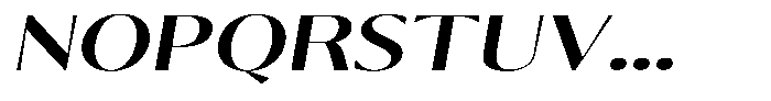 Calvion Sans Calvion Semi Bold Slanted Expanded Font UPPERCASE