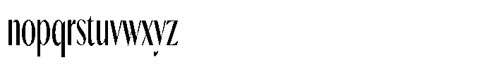 Calvion Sans Calvion Semi Bold Ultra Condensed Font LOWERCASE
