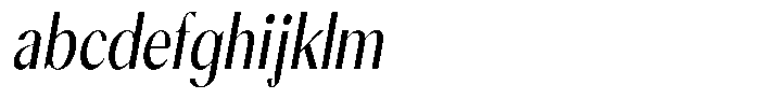 Calvion Sans Calvion Slanted Condensed FONT