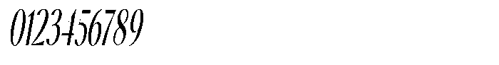 Calvion Sans Calvion Slanted Ultra Condensed Font OTHER CHARS