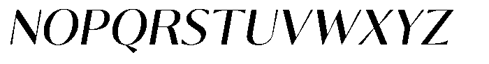 Calvion Sans Calvion Slanted Font UPPERCASE