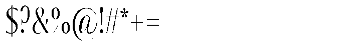 Calvion Sans Calvion Thin Condensed Font OTHER CHARS
