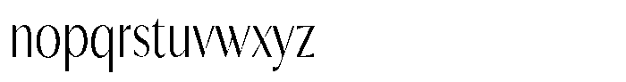 Calvion Sans Calvion Thin Condensed Font LOWERCASE