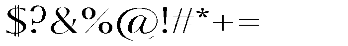 Calvion Sans Calvion Thin Expanded Font OTHER CHARS