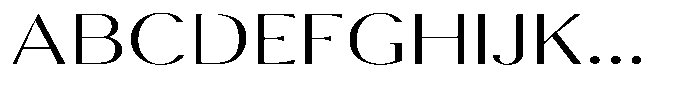 Calvion Sans Calvion Thin Expanded Font UPPERCASE