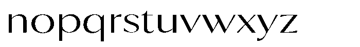Calvion Sans Calvion Thin Expanded Font LOWERCASE