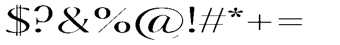 Calvion Sans Calvion Thin Extra Expanded Font OTHER CHARS