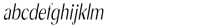 Calvion Sans Calvion Thin Slanted Condensed FONT
