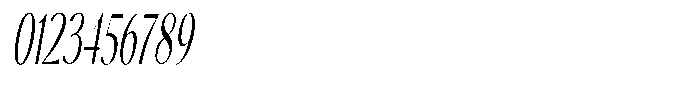 Calvion Sans Calvion Thin Slanted Ultra Condensed Font OTHER CHARS