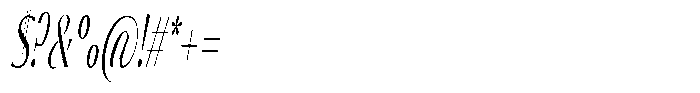 Calvion Sans Calvion Thin Slanted Ultra Condensed Font OTHER CHARS