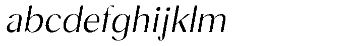 Calvion Sans Calvion Thin Slanted FONT