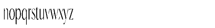 Calvion Sans Calvion Thin Ultra Condensed Font LOWERCASE