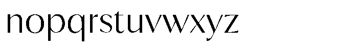 Calvion Sans Calvion Thin Font LOWERCASE