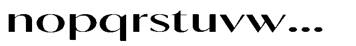 Calvion Sans Calvion Variable Black Extra Expanded Font LOWERCASE