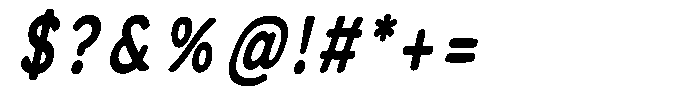 Calyon Bold Italic Font OTHER CHARS