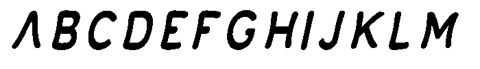 Calyon Bold Italic Font UPPERCASE