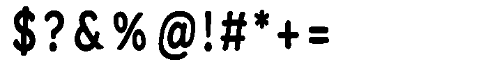 Calyon Bold Font OTHER CHARS