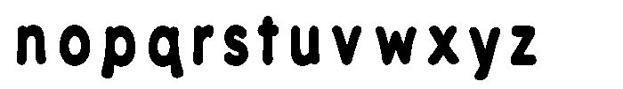Calyon Extra Bold Font LOWERCASE