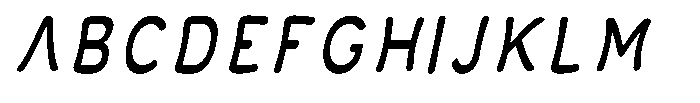 Calyon Italic Font UPPERCASE