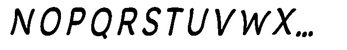 Calyon Italic Font UPPERCASE