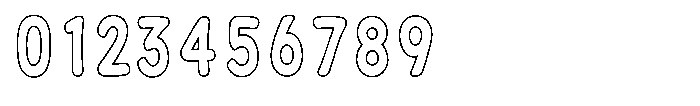 Calyon Outline Bold Font OTHER CHARS