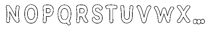 Calyon Outline Bold Font UPPERCASE