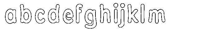 Calyon Outline Bold FONT