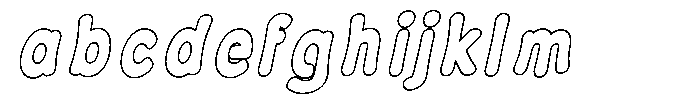 Calyon Outline Extra Bold Italic FONT