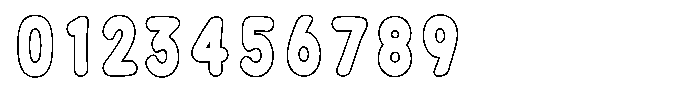 Calyon Outline Extra Bold Font OTHER CHARS