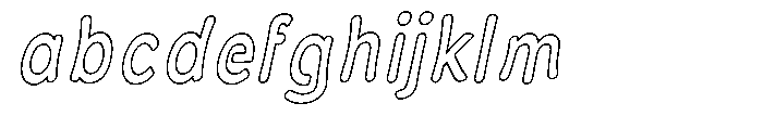 Calyon Outline Italic FONT